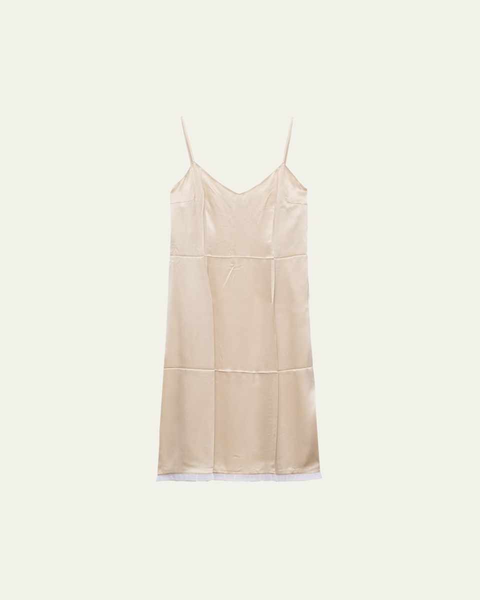 Slip Crepe Satin Dress